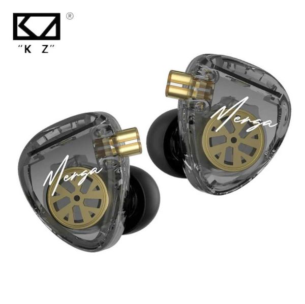 KZ Merga Wired Earphones 2DD Dynamic Drivers phones Quad Driver Sound High Resolution HIFI Bass Music Earbuds Gaming setT250116