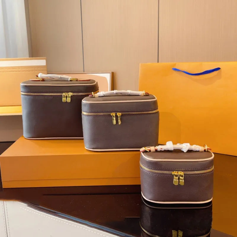 Box Tote Cosmetic Women Make Up Wallet Designer Purse Travel Toilet Wash Handbag Beauty Makeup Case Shoulder Bags Crossbody Bag