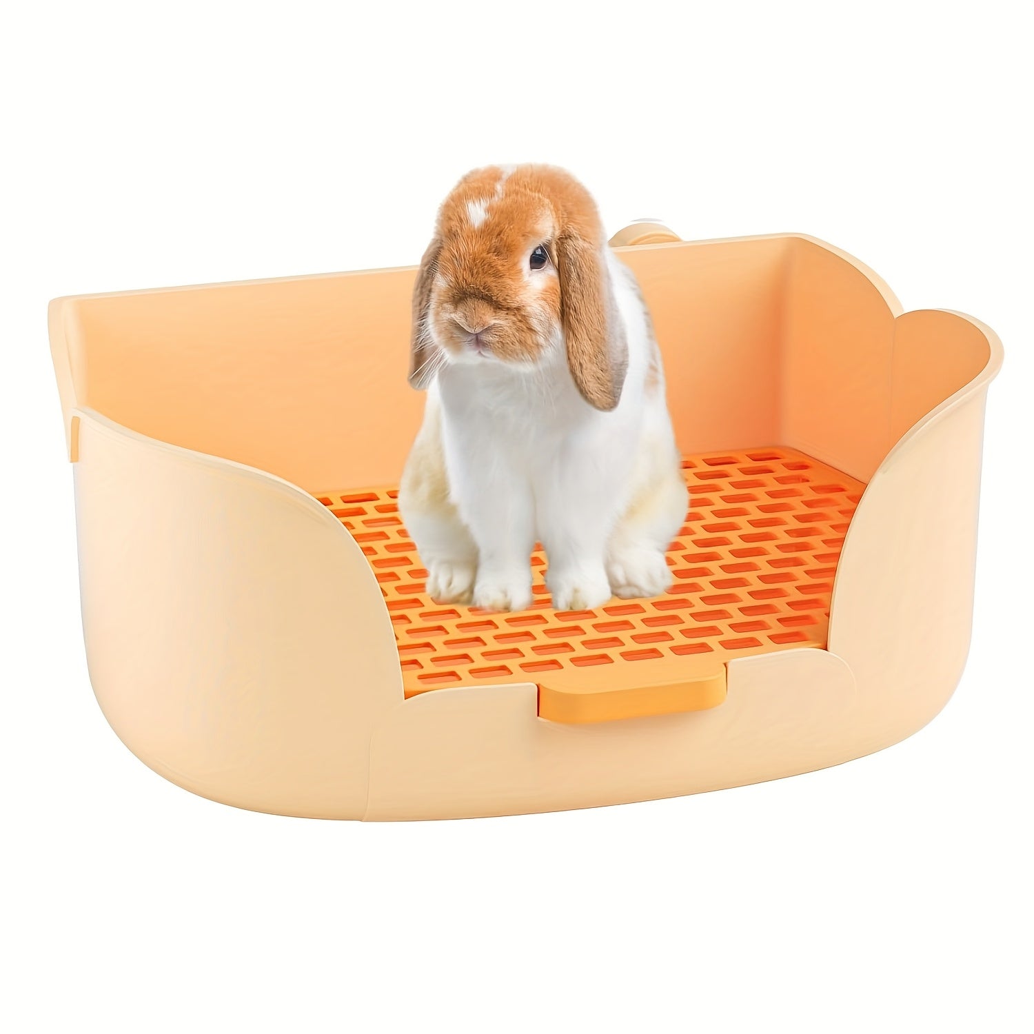 TEMU Large Rabbit Litter Box Trainer, Potty Corner Toilet For Small Animals, Pet Pan For Adult Hamster, Guinea Pig, Ferret, Galesaur, Bunny And Other