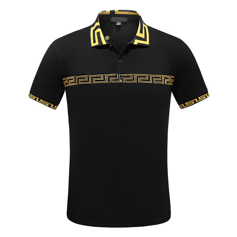 High end brand embroidered short sleeved cotton polo shirt men s T shirt Korean fashion clothing summer luxury top M---3XL #888
