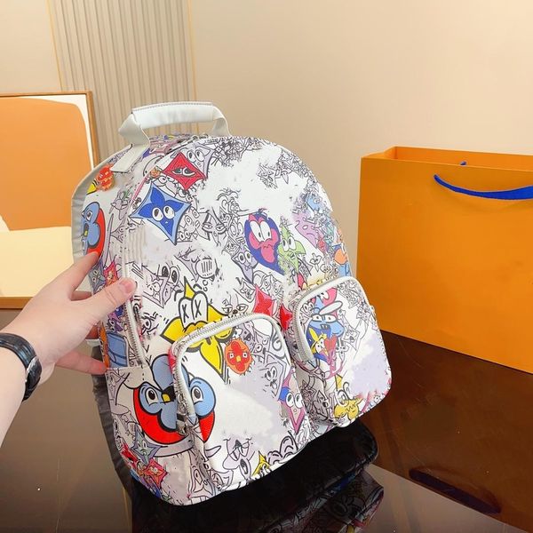 Designer bookbag backpack men Luxury Embossed flower Backpacks School Bags Medium Size Outdoors Travel Shoulder bags Backpack Computer case