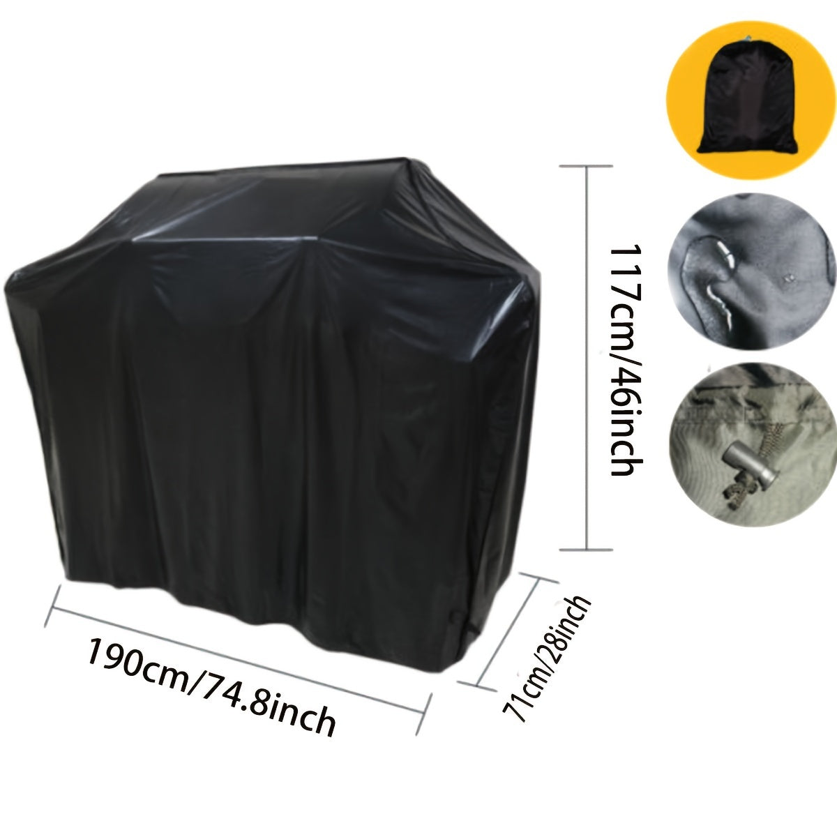 TEMU Xxl Heavy Duty Mobility Scooter Storage Shelter Rain Cover Protector Outdoor Gas Cover Protector