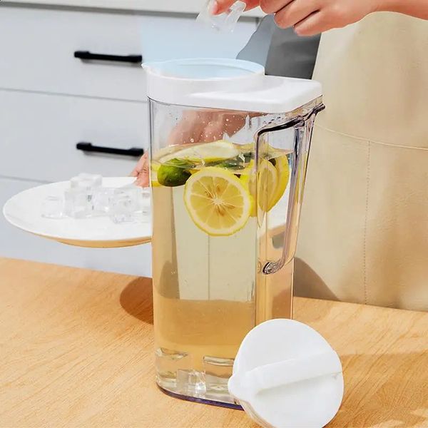 Lid Large Mason Jar Sun Tea Cold Brewed Coffee Iced Juice Wide Mouth with Handle 240719