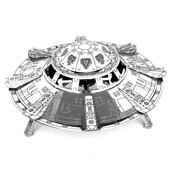 UFO 3D Metal Puzzle DIY Model Building Kit Adt Toys Birthday GiftT250118