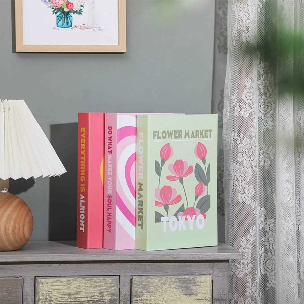 Openable Luxury Fake Books Decor Home Fashion Simulation Book Box Decor Modern Study Living Room Soft Fake Book Ornaments M240903