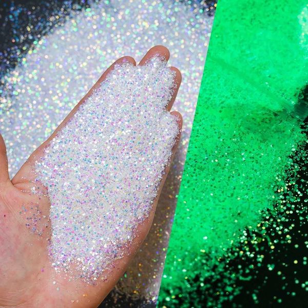 10g-bag luminous glitter resin pigment DIY epoxy resin mold nail art glitter powder luminous jewelry making supplies PD* W240815