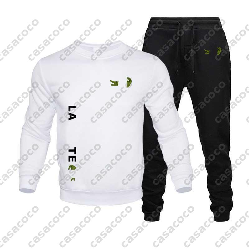 Designer Sports Set Mens Luxury Tracksuits Men Crew Neck Pullover Jumpers Hoodies Brand Letter Print Clothes Crocodile Tops Pants Sweatshirt Clothes