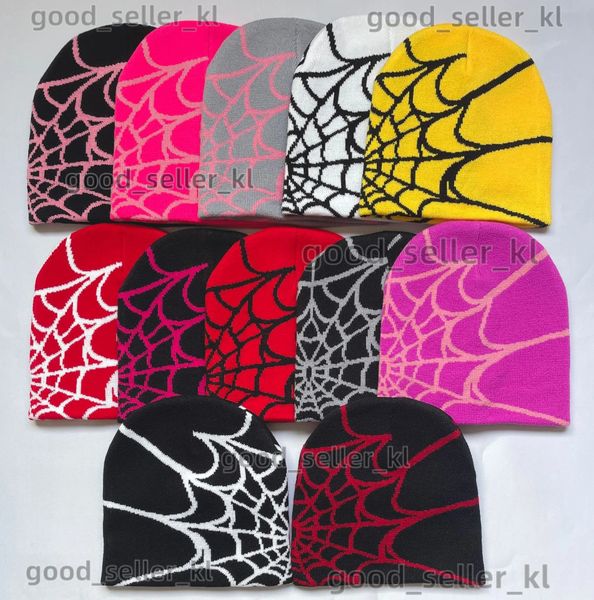 Spider Beanie Knitting Beanies Hat Men Women Autumn Winter Warm Fashion Outdoor Spider Web Cap For Women Hats 3ec