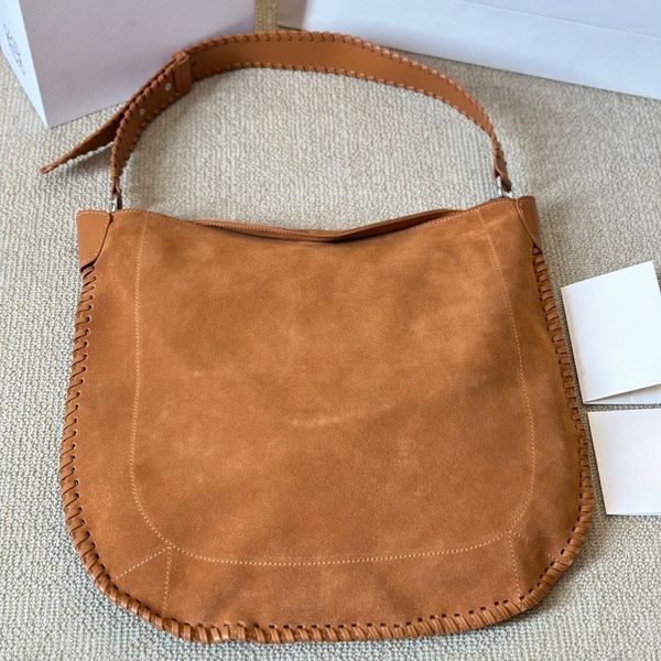 Autumn Winter Retro Women Bags Selling Suede Shoulder Bag Large Capacity Hasp Closure Underarm Bag Solid Casual Handbag