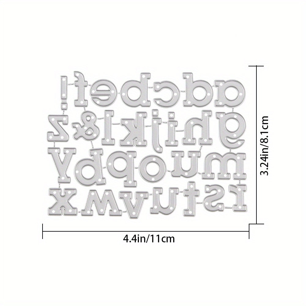 TEMU 26 Alphabet Metal Cutting Dies Stencil Scrapbooking Paper Cards Craft Embossing Diy Die-cut Diy Kits