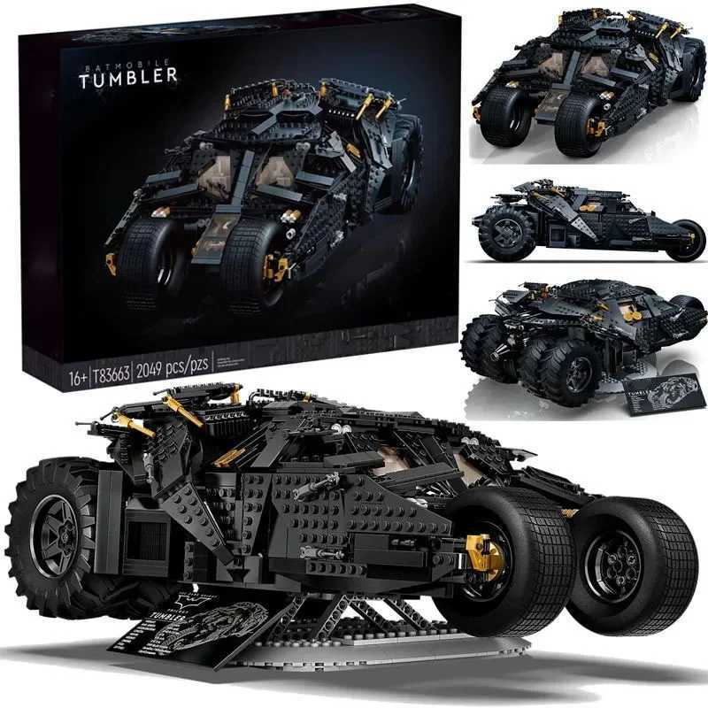 Blocks 2049 Pellets Bricks The Batmobile Tumbler BatPod Motorcycle Set Model Building Blocks Boys Birthday For Adults Toys Teens GiftsXJ241029 S2412