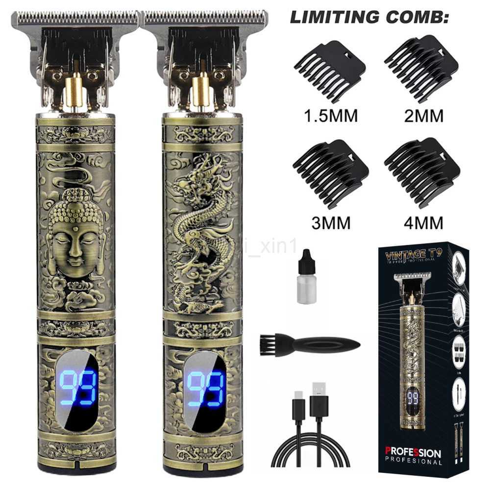 LCD Display T9 Electric Hairber 0mm Shaver Hair Trimer Home Appliances Travel Barber Razors Shaving Machine for Men Trimmer ManY240729