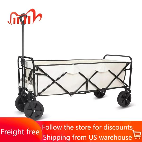Flashlights Torches Large Wagon Cart 330lbs Capacity Portable Collapsible Extended Outdoor Freight Free Camping Equipment Supplies Hiking 23