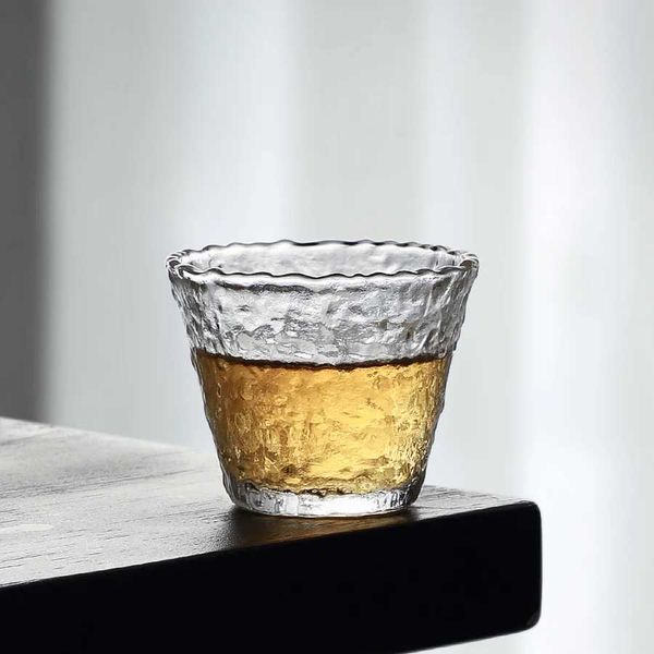 Small Cute Beautiful Heat-resistant Clear Borosilicate Glass Wine Glass White Liquor Soju Hot Tea Tasting Cup Teacup Accessories Y250118