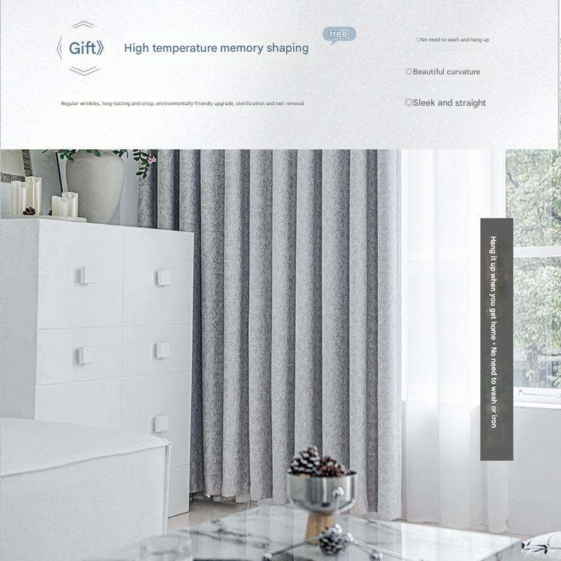 A591 Retro French full blackout curtain whole house custom chenille jacquard bedroom curtains new