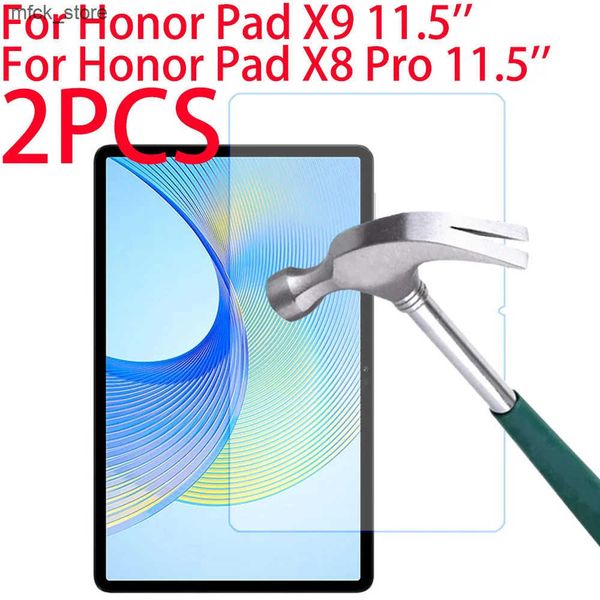 Tablet PC Screen Protectors 2PCS Tempered Glass For Honor Pad X8 Pro X9 11.5 inch 2023 Protective Film For Pad X8 Pro X9 Tablet Screen Prote