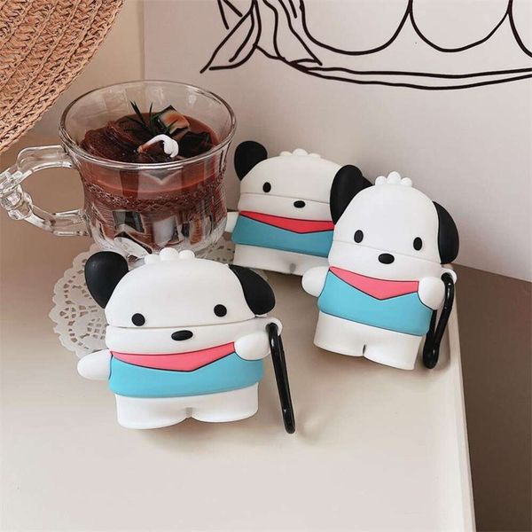 ddmygifts 3D Pacha Dog Suitable Pro Bluetooth Wireless Earphone Cover 1-2-3 Generation Cartoon Silicone Case