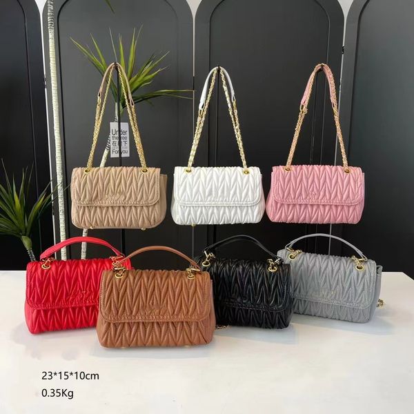 New autumn and winter ladies Designer Bag Wander Shoulder Matelasse Bowling Tote Leather Top Handle Mini Cross Body Clutch Handbag Pochette