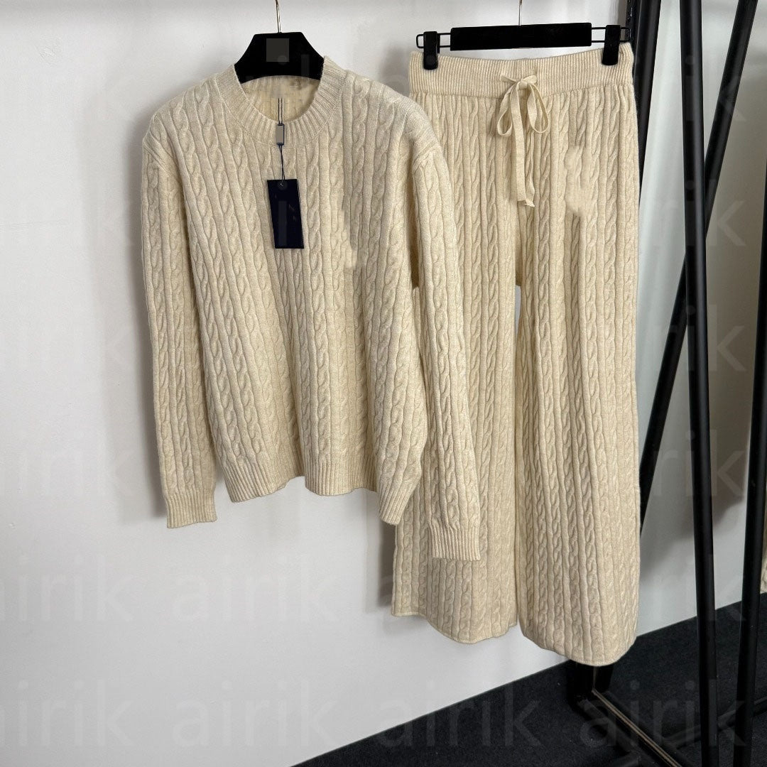 Womens Tracksuits Autumn Winter Designer New Letter Embossed Hot Diamond Hoodie Knitted Sweater Loose Casual Hoodie Base Sweater Set