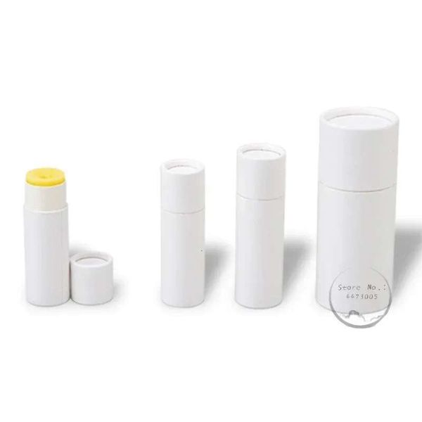 12G-0.4Oz Kraft Paper Push Up Tubes Cardboard Cosmetic Cydrical Packaging Lip Balm Deodorant Container