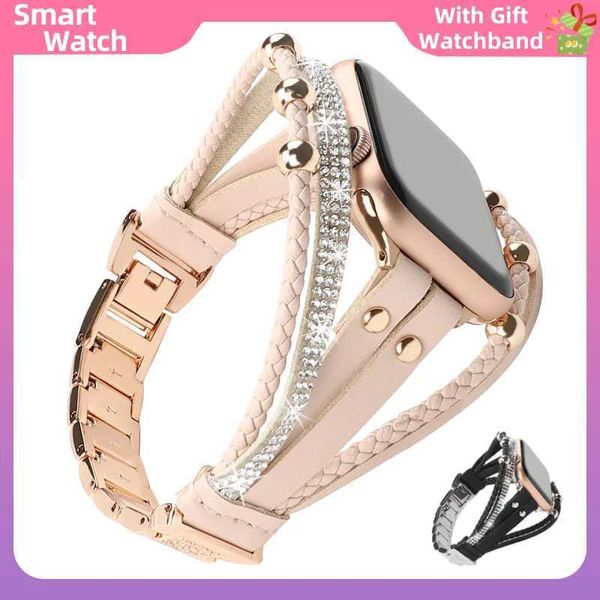 Fashion Smart Watch For Women Gift Sport Fitness Bracelet Music Control Bluetooth Call Smartwatch Calorie Message Display M240824
