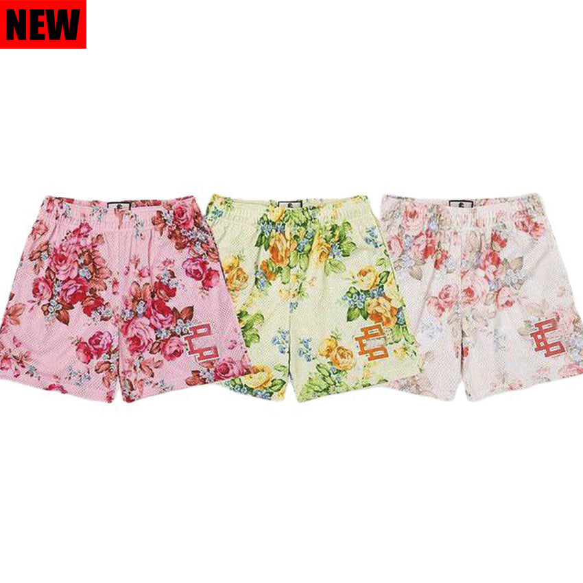 men Short homme designer swim t shirt sets breathable elastic waist kahaki shorts men 3d flower clothing ee Shorts green swim shorts Summer Outdoor