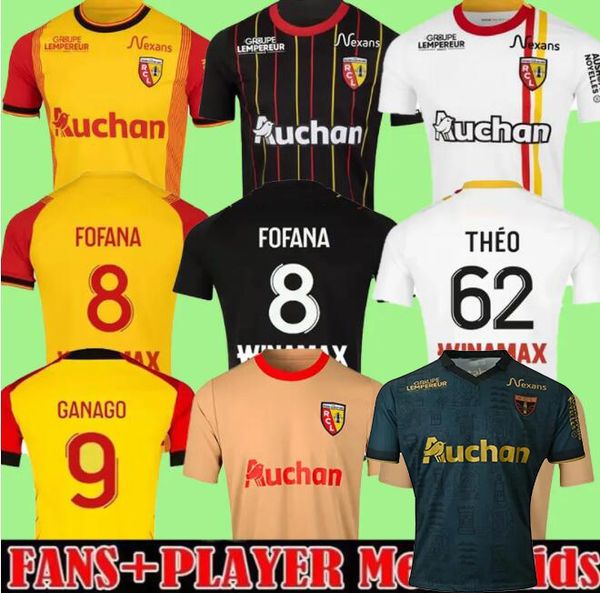 Maillot RC LeNs 23 24 Soccer Jerseys Kid Kit Champions League Football Shirts Foot Home Away Third 3rd 2023 2024 Fan Player Version SOTOCA B