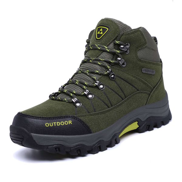 Autumn winter high top men&#039;s outdoor non-slip wear-resistant sole hiking shoes dhshoesw