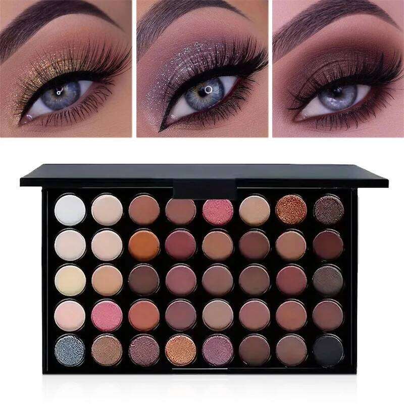 40 Colors Glitter Eyeshadow Palette Matte Waterproof Long Lasting Pressed Powder Cosmetics Kit Fashion Women Eye Makeup palette free shipping