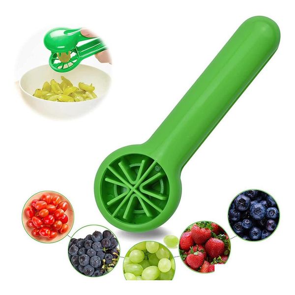 Vegetable Tools Fruit Grape Slicer Cutter for Toddlers Babies Cherry Tomato Kitchen Cooking Gadget Seedless Mtifunctional Dispense Dhfot TLY