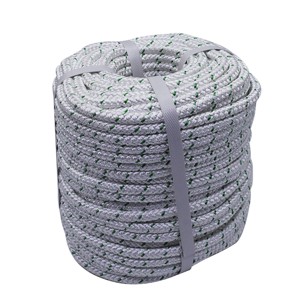 TEMU 3-8 In 200 Ft Double Braid Polyester Rope Tensile Strength 2112 Lbs Pulling Rope Suitable For Sailing Camping Swing