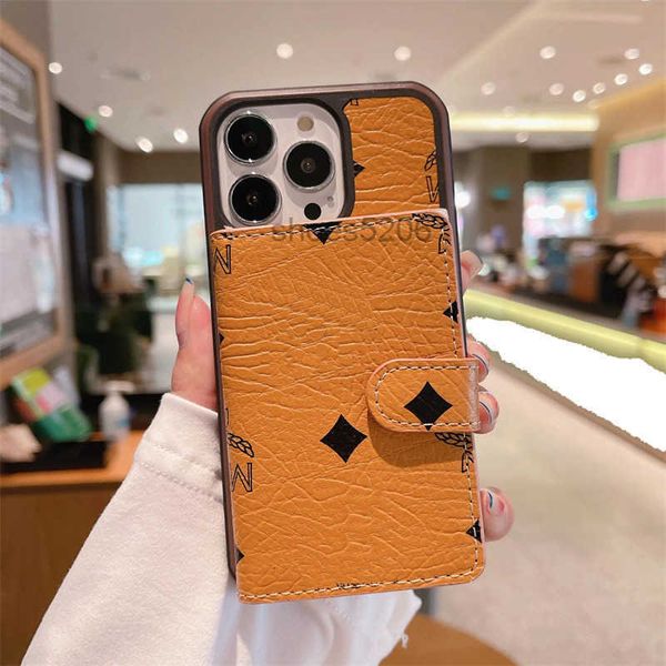 Designer Card Holder Phone Cases for iPhone 15 15pro 14 14pro 13 12 11 pro max iphone13promax iphoneXR iphone Xsmax Leather Luxury Cellphone