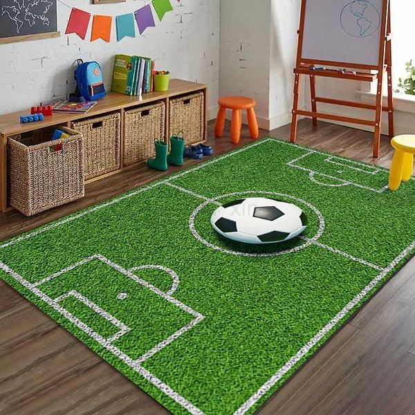 Lndoor Football Field Games Business Carpet Living Room Coffee Ttable Mat Bedroom Bed Rug Bedroom Decorative CarpetY240729