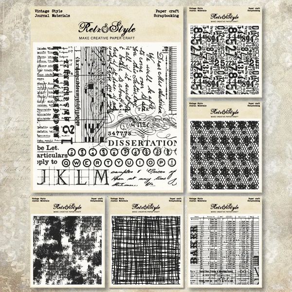 Basic Clear Stamps for Scrapbooking Rubber Gifts Craft Supplies Card Making Handmade DIY Decoration 6 Styles Backgrounds 250102