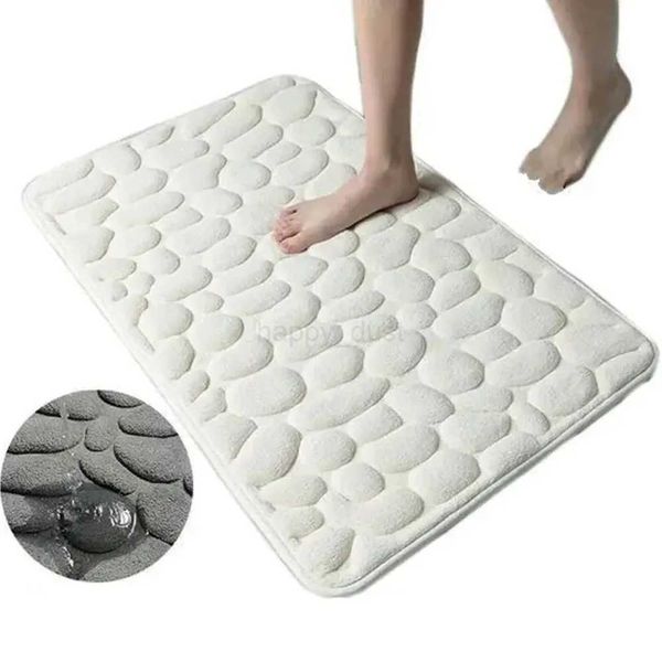 Memory Foam Bath Mat Coral Velvet Super Non-Slip Rapid Water Absorption Soft and Comfortable Easier to Dry Machine Wash BathroomCL240711