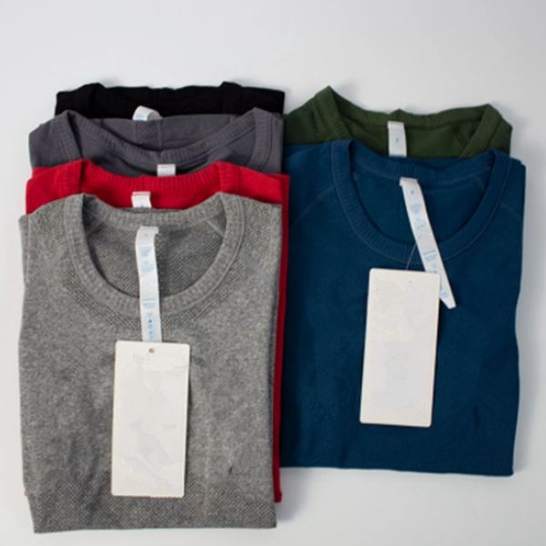 Womens short sleeved shirt solid color thin quick drying breathable fitness yoga slim fit T-shirt sleeved shirt