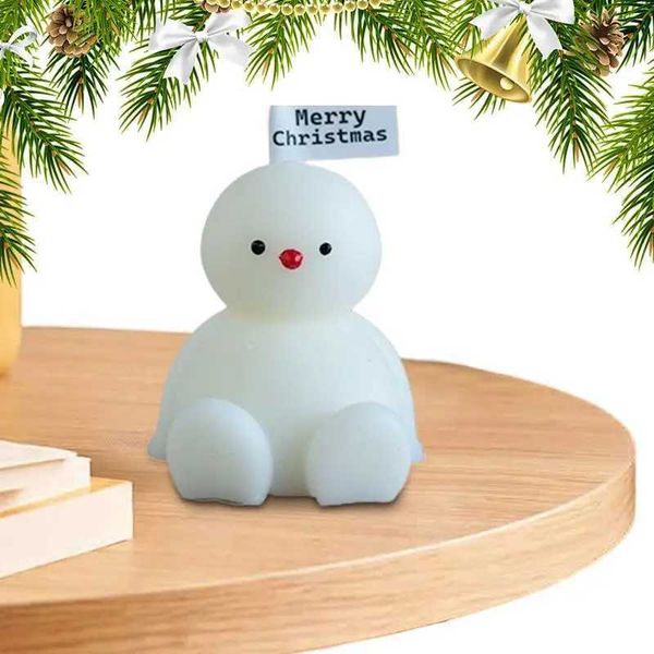 Snowman candles natural soy wax aromatherapy candles innovative snowman shaped candles centerpiece on tables holiday and winter home decor M