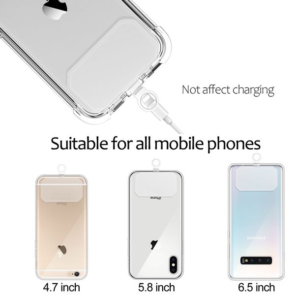 Universal Phone Lanyard Polyester Sports Strap Neck Rope Mobile Phone Strap Polyester Lanyard Grip Neck Chain Accessories