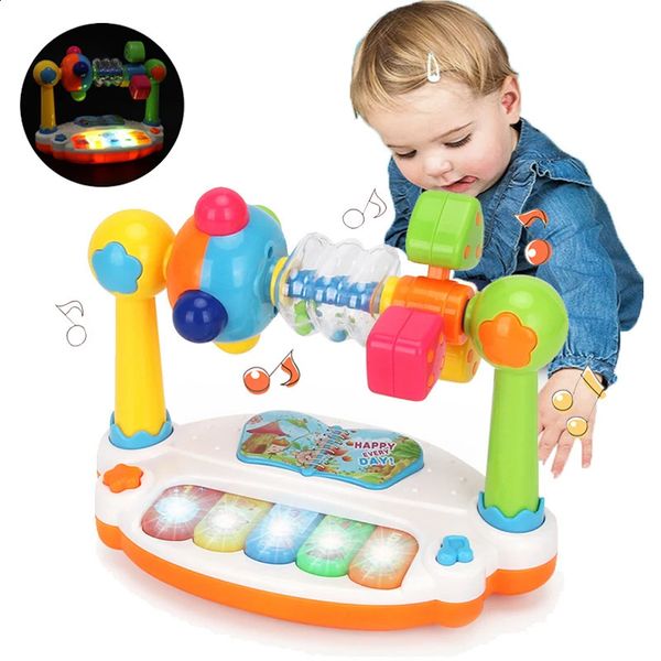 Baby Montessori Piano Toys Kids girando