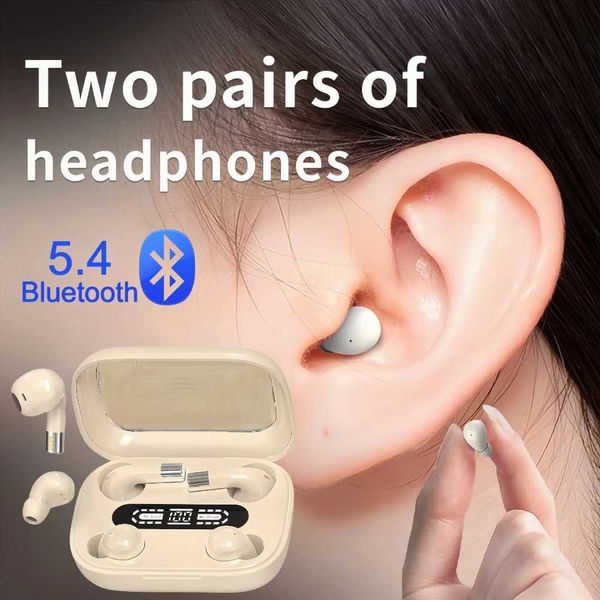 SK 2in1 Dual phones 5.4 Wireless Earphones Sports Sleeping Noise Reduction HD Call set HIFI Music Bass Earbuds Z241218