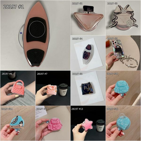 Cell Phone Holders Cute 3D Love Heart For Magsafe Magnetic Phone Griptok Grip Tok Stand Holder Bracket