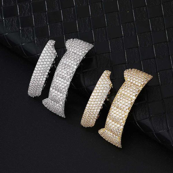 Hip Hop Iced Out CZ Stones Paved Dental Grill Set For Men Women luxury Mouth Halloween Cosplay Teeth Grills Removable JewelryLXJ250114