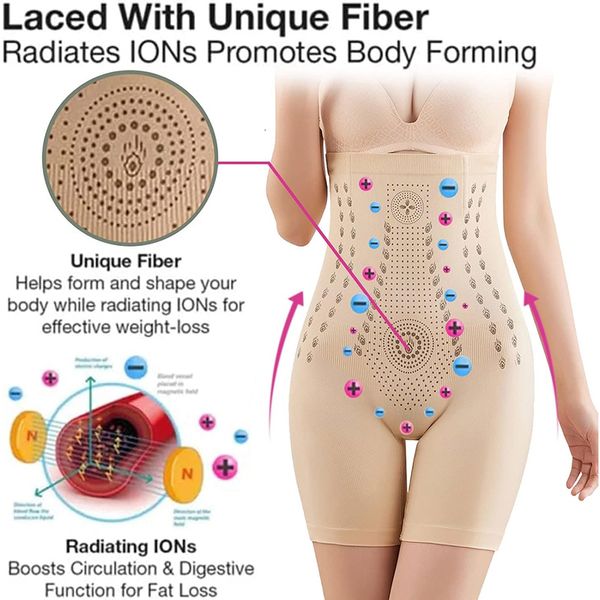 Bodyshader lingerie with unique fiber optic repair shape abdominal control thick weight loss waist trainer 240812