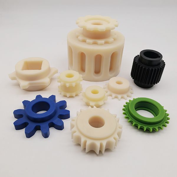 Manufacturer direct sales nylon gear mechanical conveyor belt with oil containing self-lubricating active driven wheel MC plastic sprocket