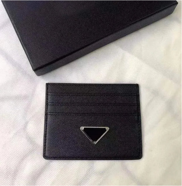 Fashion Designer P Purse Card Holder Genuine Leather France Style Womens men Purses Mens Key Ring Credit Coin Mini Wallet Bag Passport holders a2