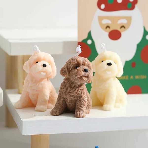 Aesthetic Room Decor Teddy puppy soy wax scented candles Creative Childrens Birthday Candle Baby Give Away Gifts Wedding CandleXJ241112