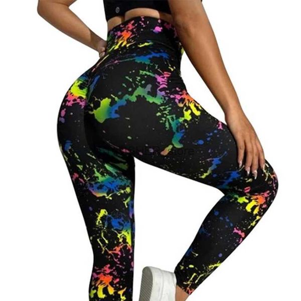 Yoga Outfit Women Tie dye Gym Leggings Seamless Women Push Up Booty Pants Scrunch Sports Fitness High Waist Workout Yoga LegginsL231221