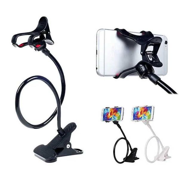 Cell Phone Mounts Holders 360 Clip Mobile Stand Portable Flexible Lazy Bed Desktop Smartphone St H241015
