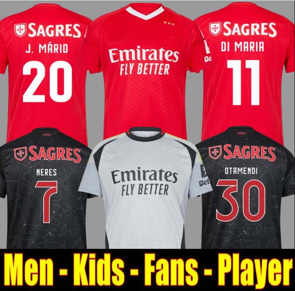 24 25 Fans Player version BenficaS soccer jerseys SEFEROVIC WALDSCHMIDT RAFA G.RAMOS 2024 2025 Home Away Men kids kit Football shirts OTAMEN