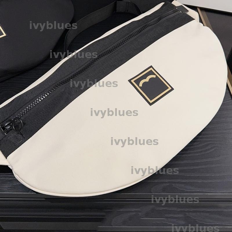 Sports Bum Bag Nylon Waterproof Luxury Fany Pack Men Womens Black White High Quality Outdoor Running Climbing Belt Bag 2color